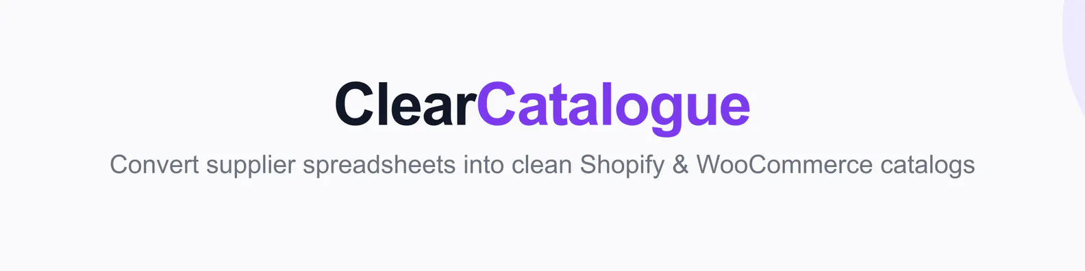 ClearCatalogue