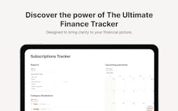 Notion Finance Tracker media 1