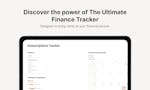 Notion Finance Tracker image