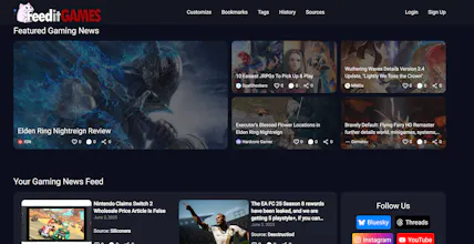 Feed It Games | Custom Gaming News Feed gallery image