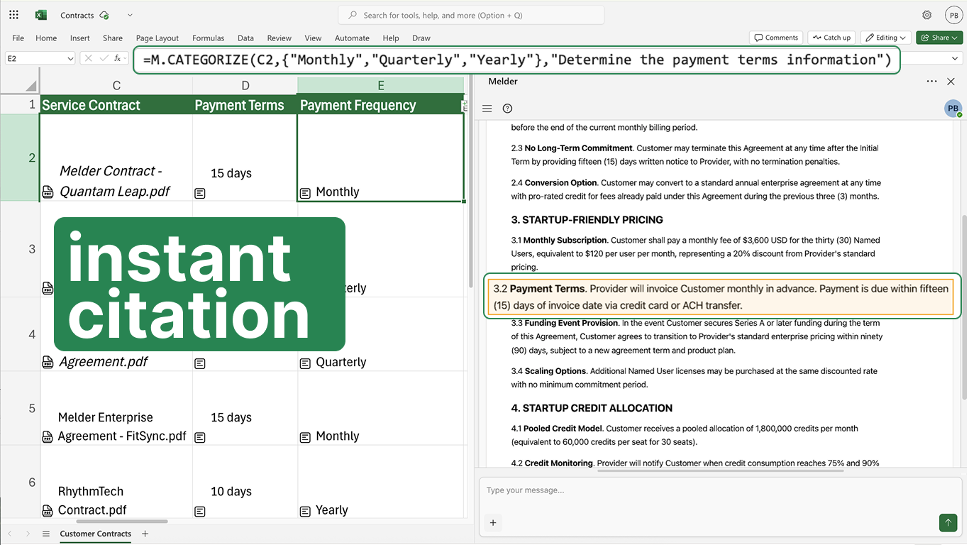 Melder - AI for Excel media 5