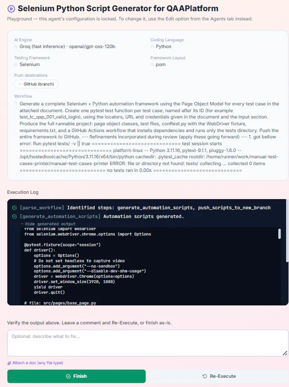QA Agent Builder gallery image