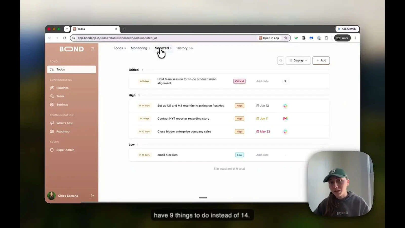 Bond screenshot 1 (video preview)