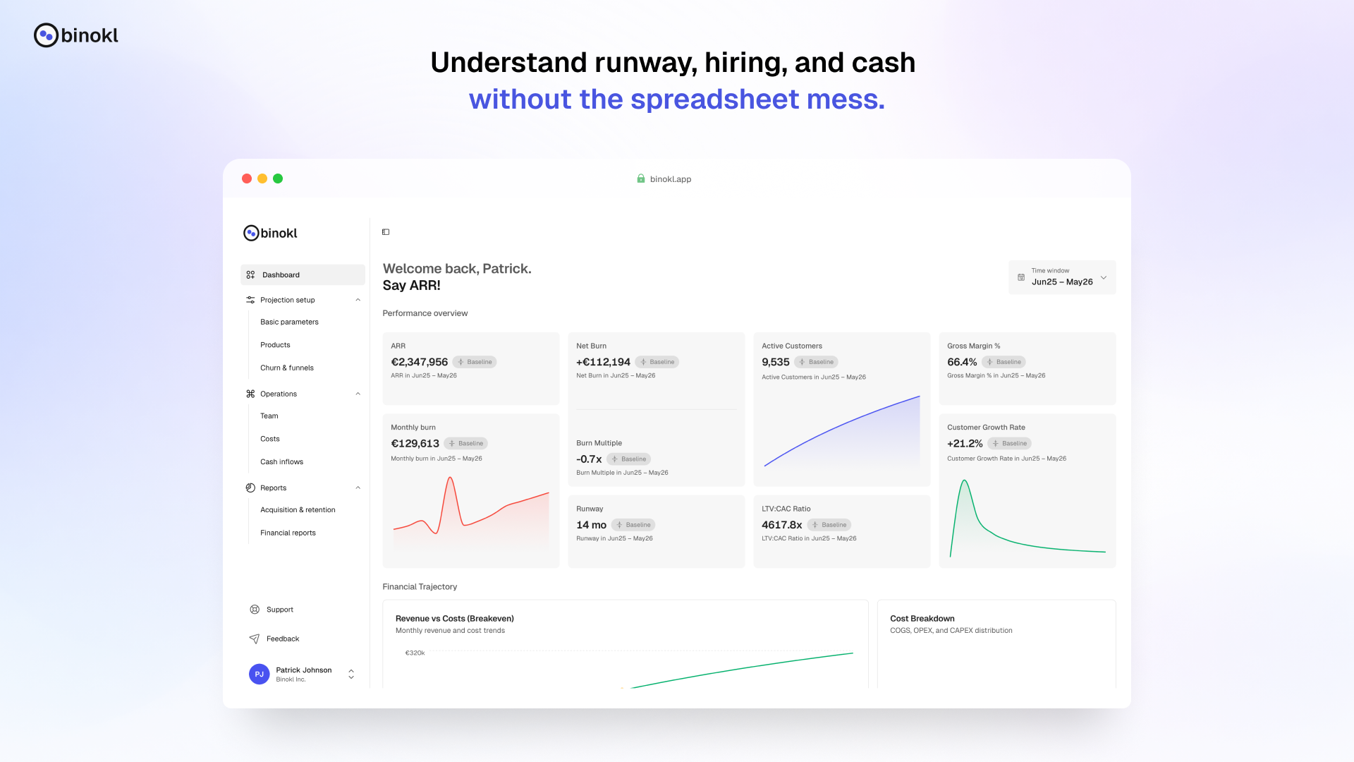 Binokl - Main product screenshot demonstrating key features and user interface
