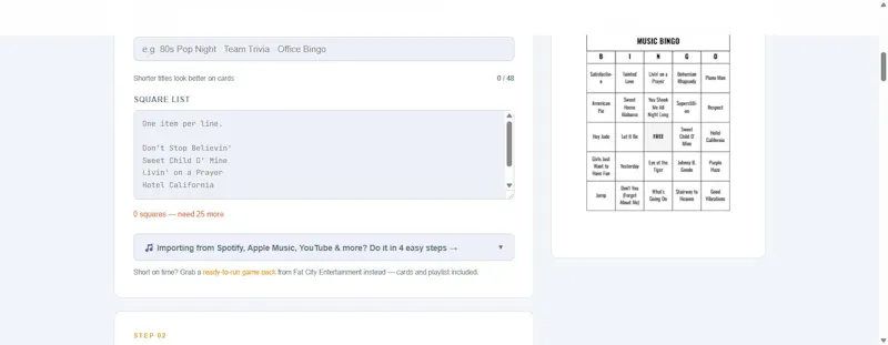 BingoCardGenerator.Online screenshot 4