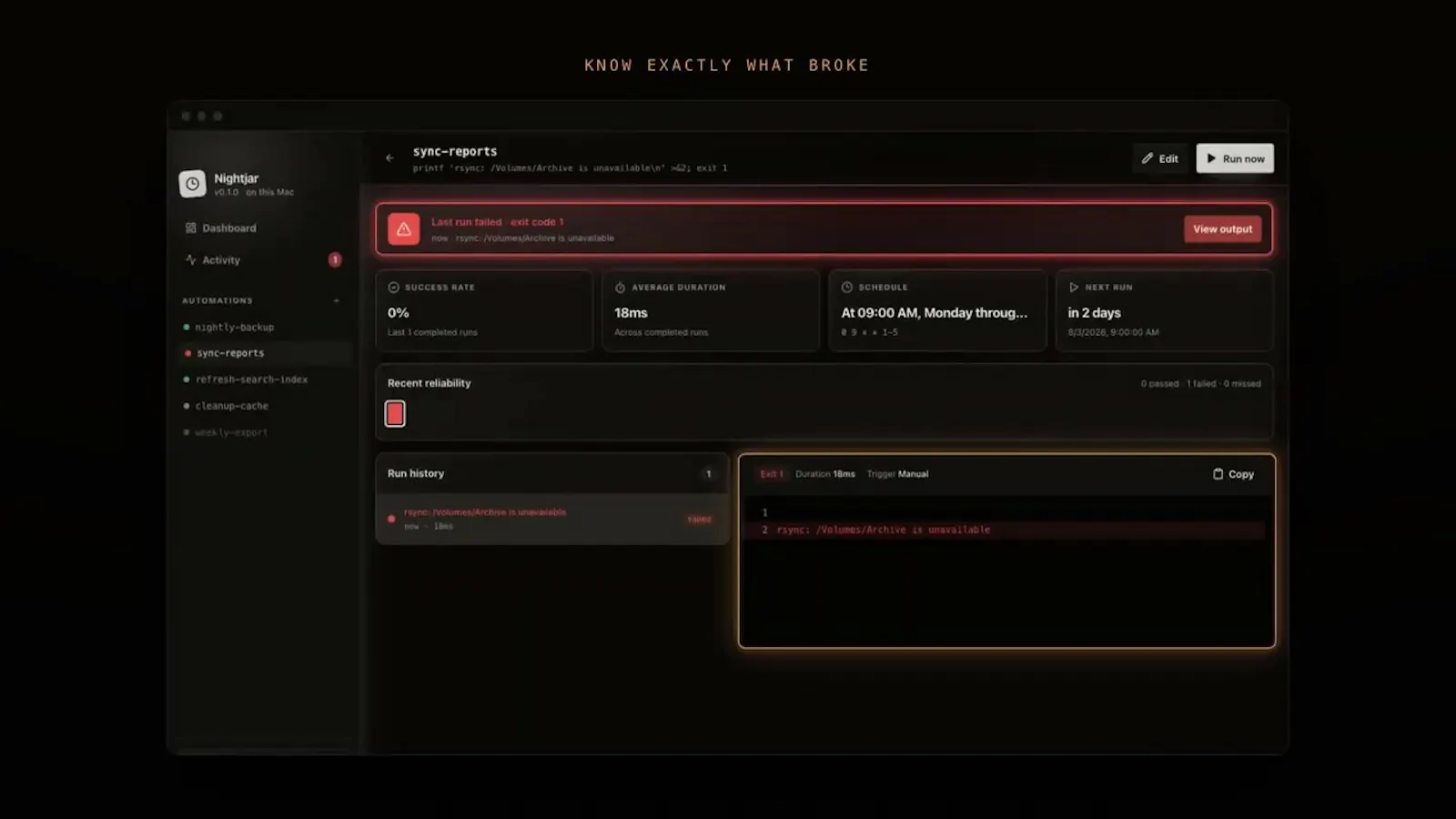 Nightjar screenshot 1 (video preview)