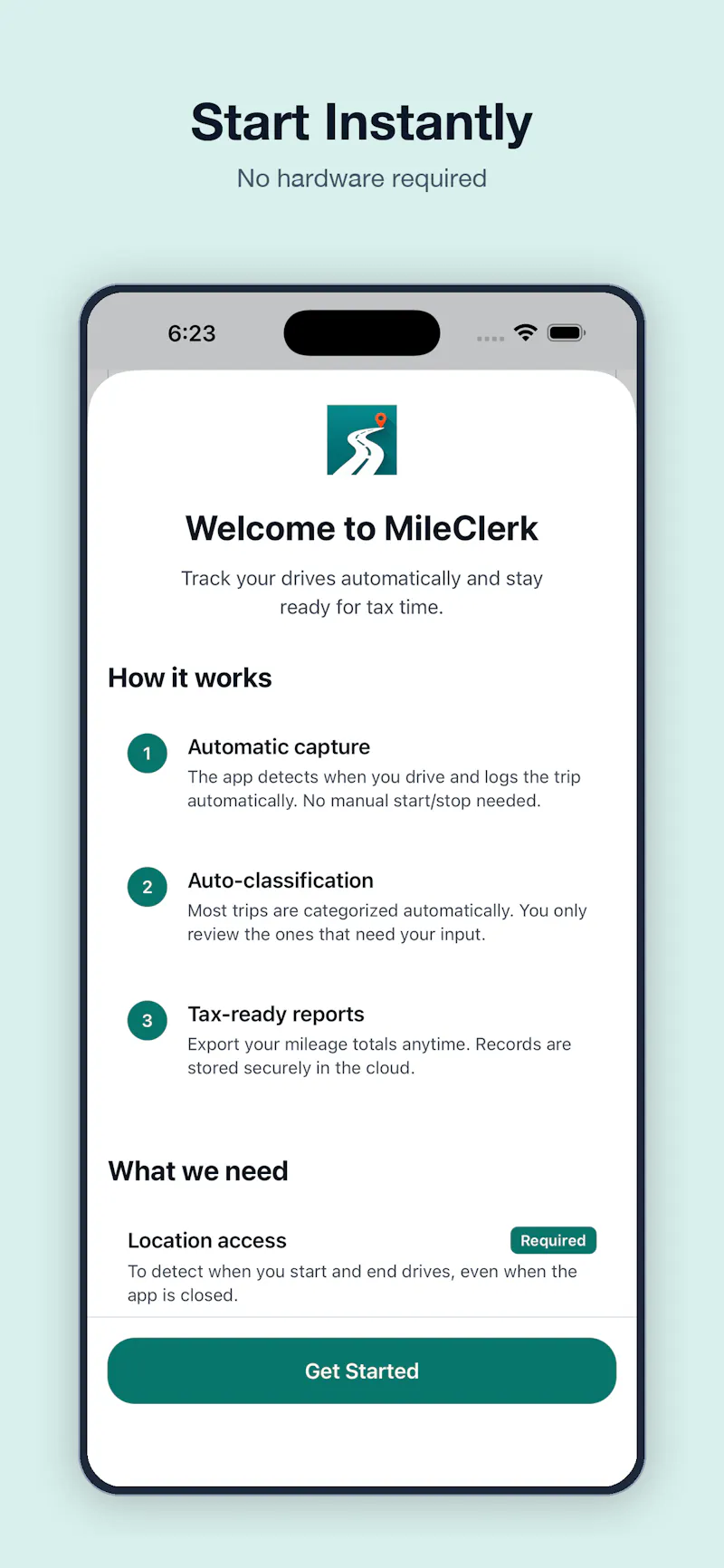 MileClerk: Auto Mile Tracker screenshot 12