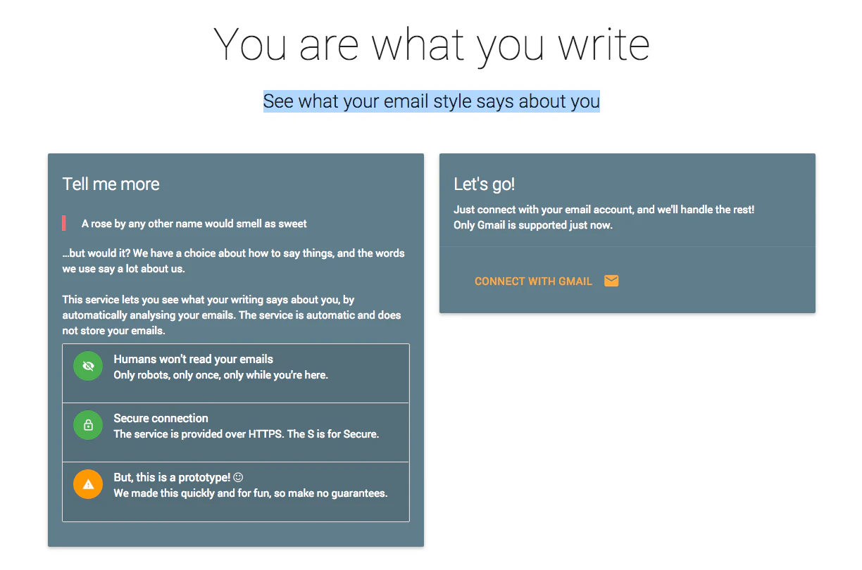 You Are What You Write