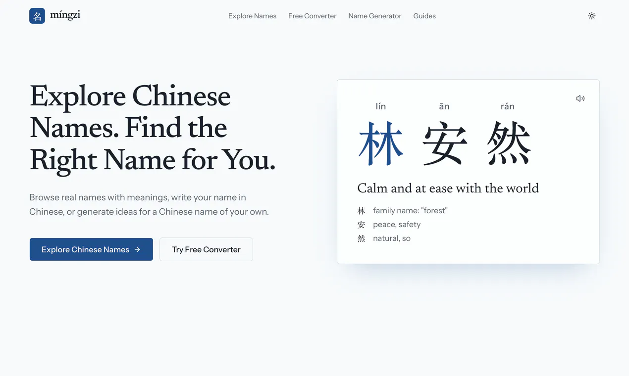 Mingzi gallery image