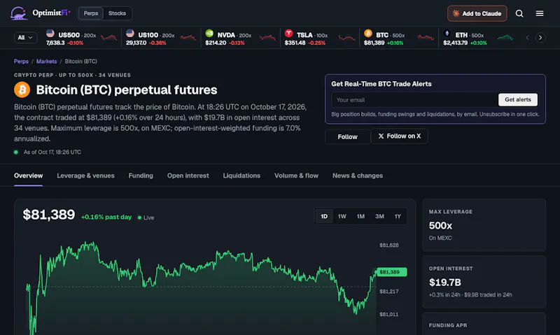 OptimistFi screenshot 1