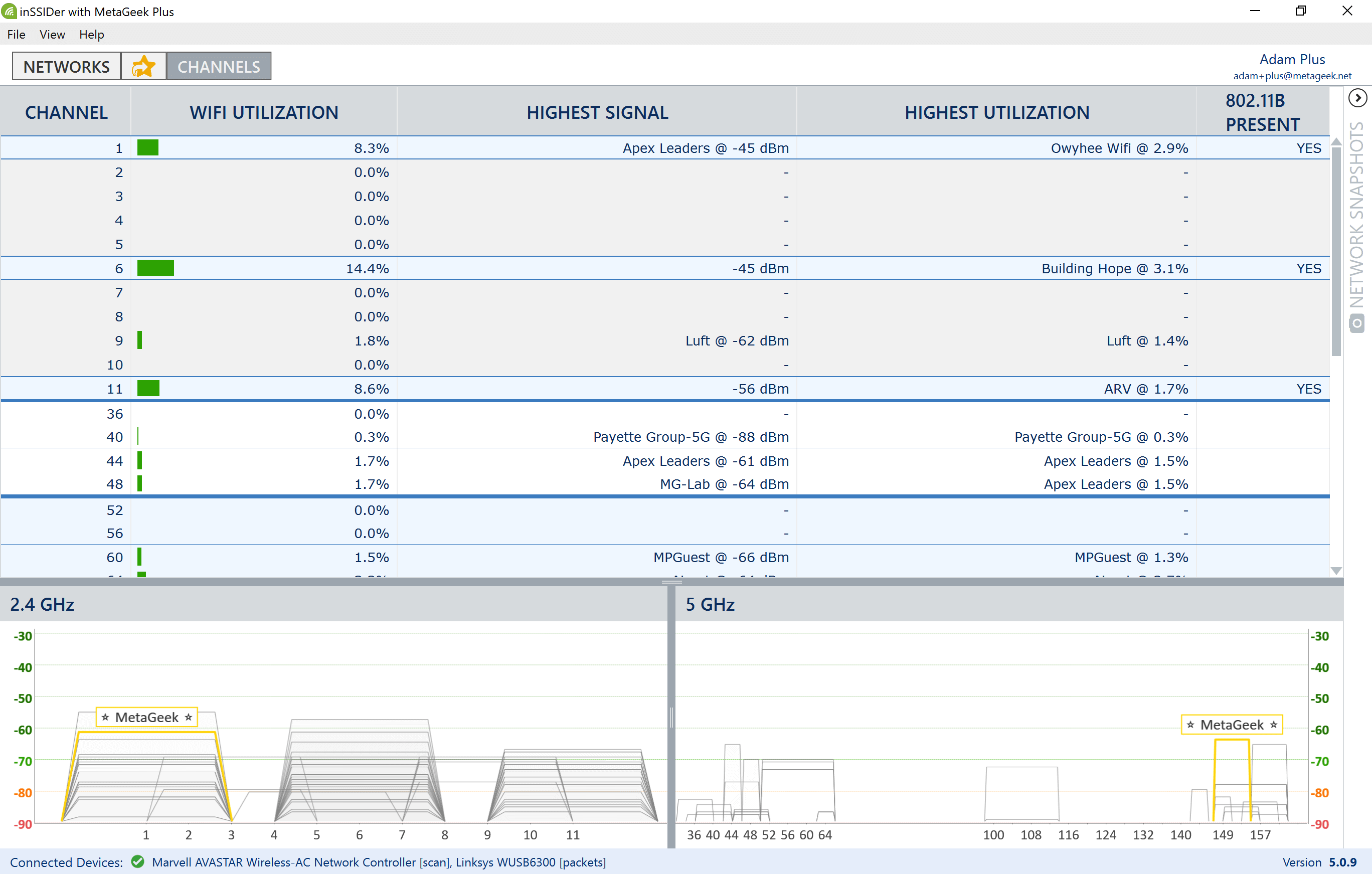 inSSIDer gallery image