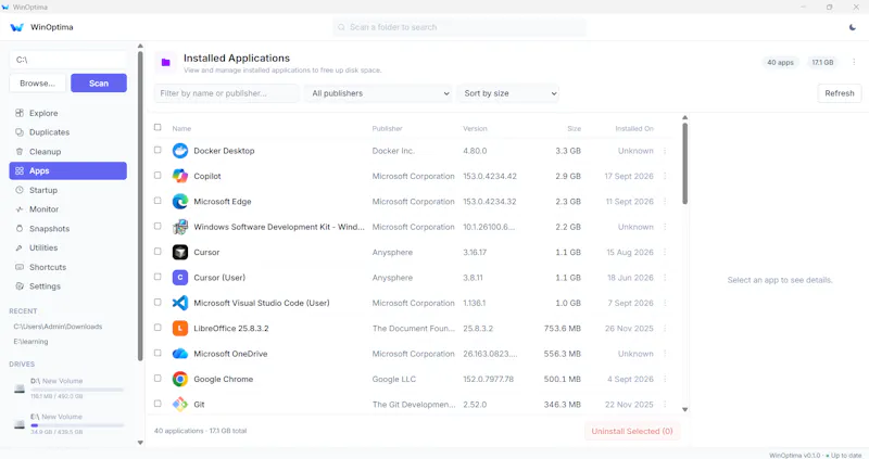 WinOptima screenshot 9