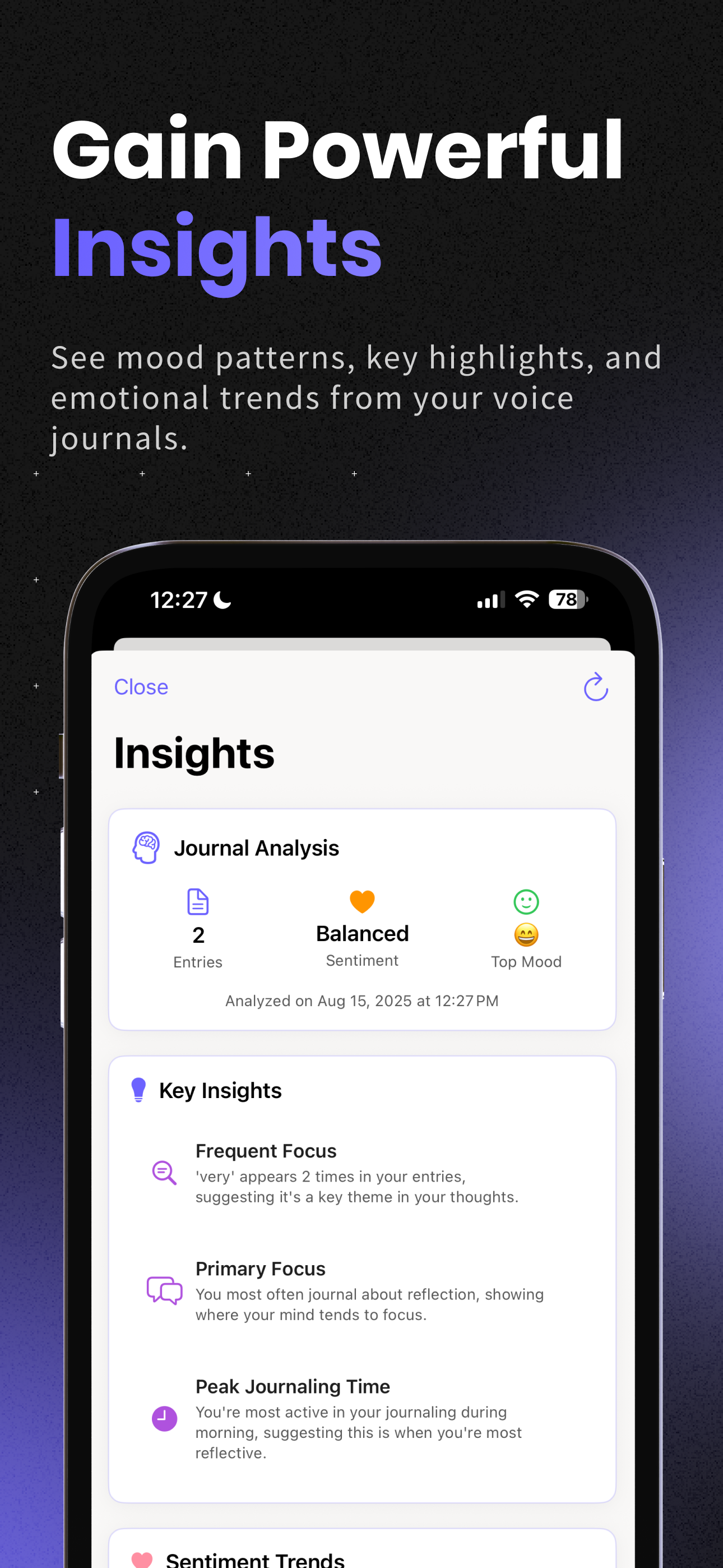 Mindcast-วารสารการพูดคุยด้วยตนเอง - OICE Journaling With Mood Insights & การติดตามการเติบโต media 7