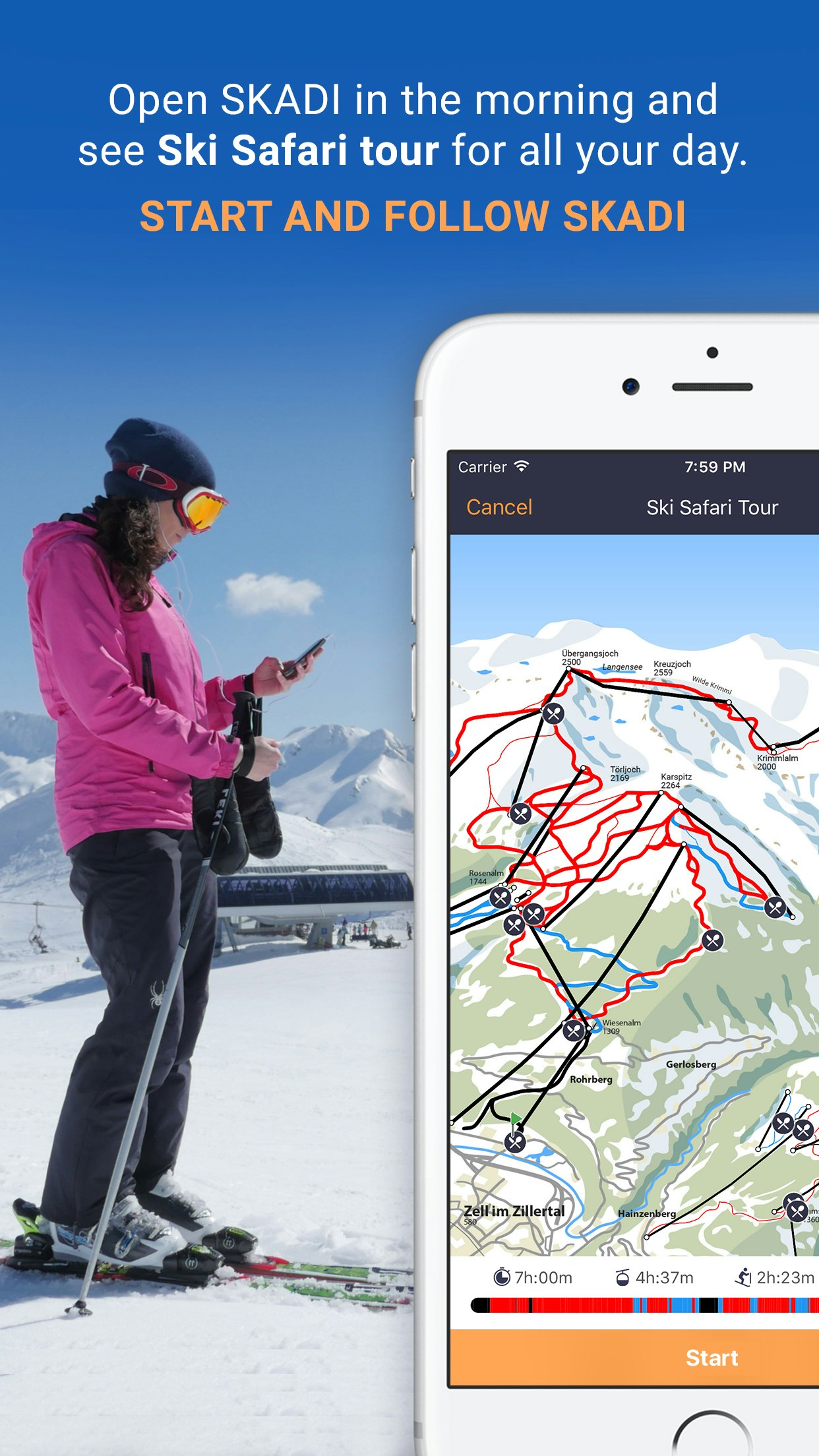 SKADI Ski Audio Guide, Adventure Game & Quest gallery image