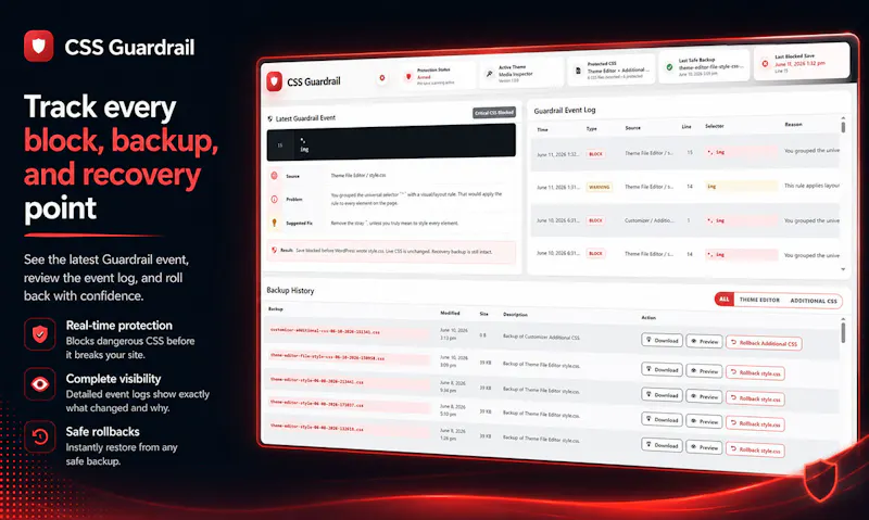CSS Guardrail screenshot 2