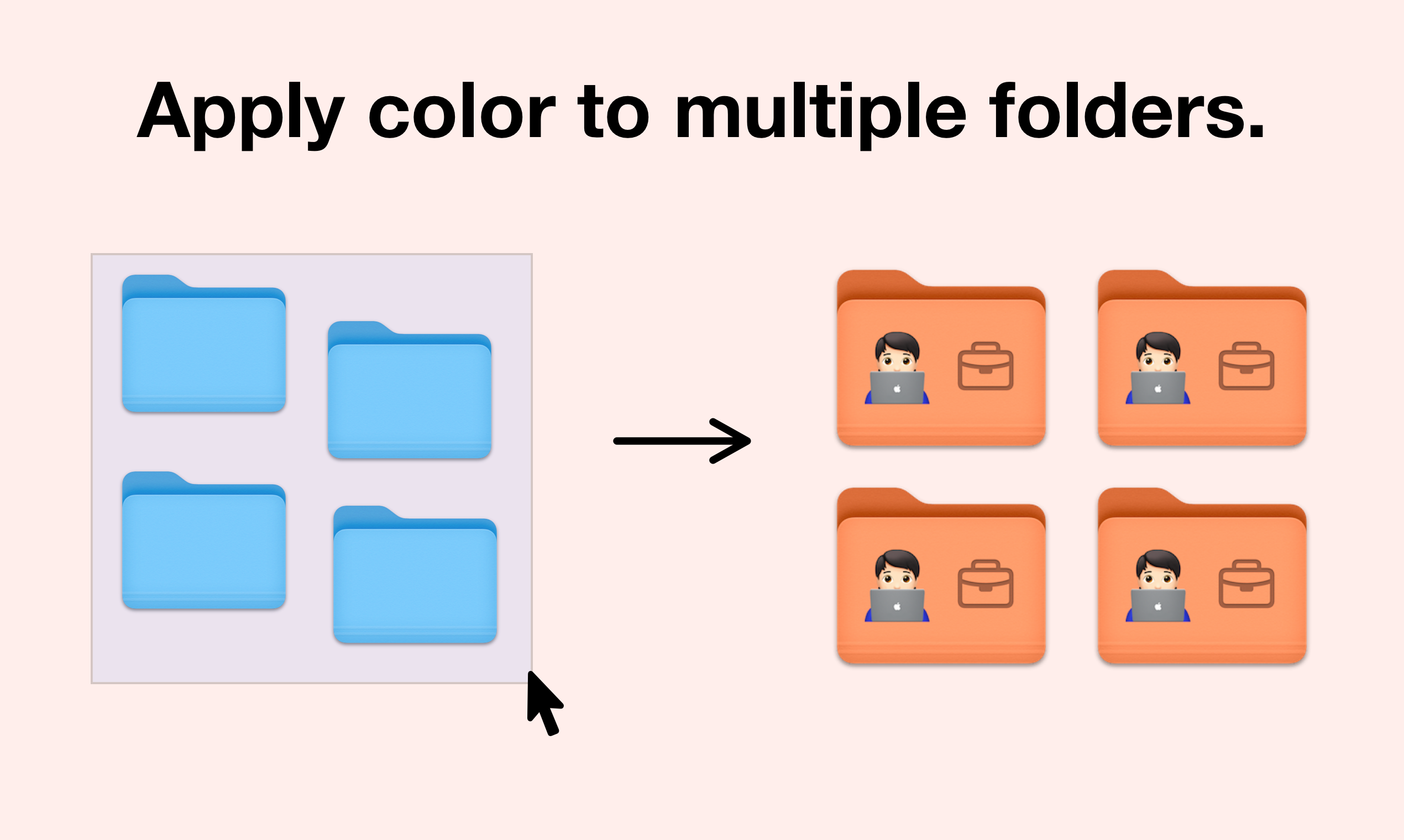 फ़ोल्डर colorizer 1.5 - आसानी से मैक फ़ोल्डरों को निजीकृत करें और उत्पादकता को बढ़ावा दें मीडिया 6