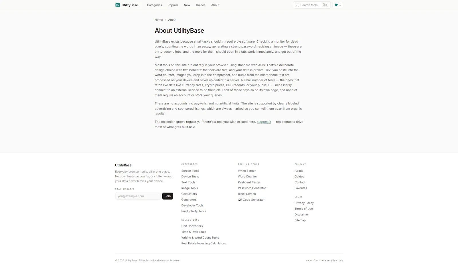 UtilityBase — Everyday browser tools screenshot 3