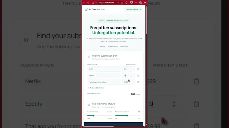 SubDrain Calculator screenshot 1 (video preview)