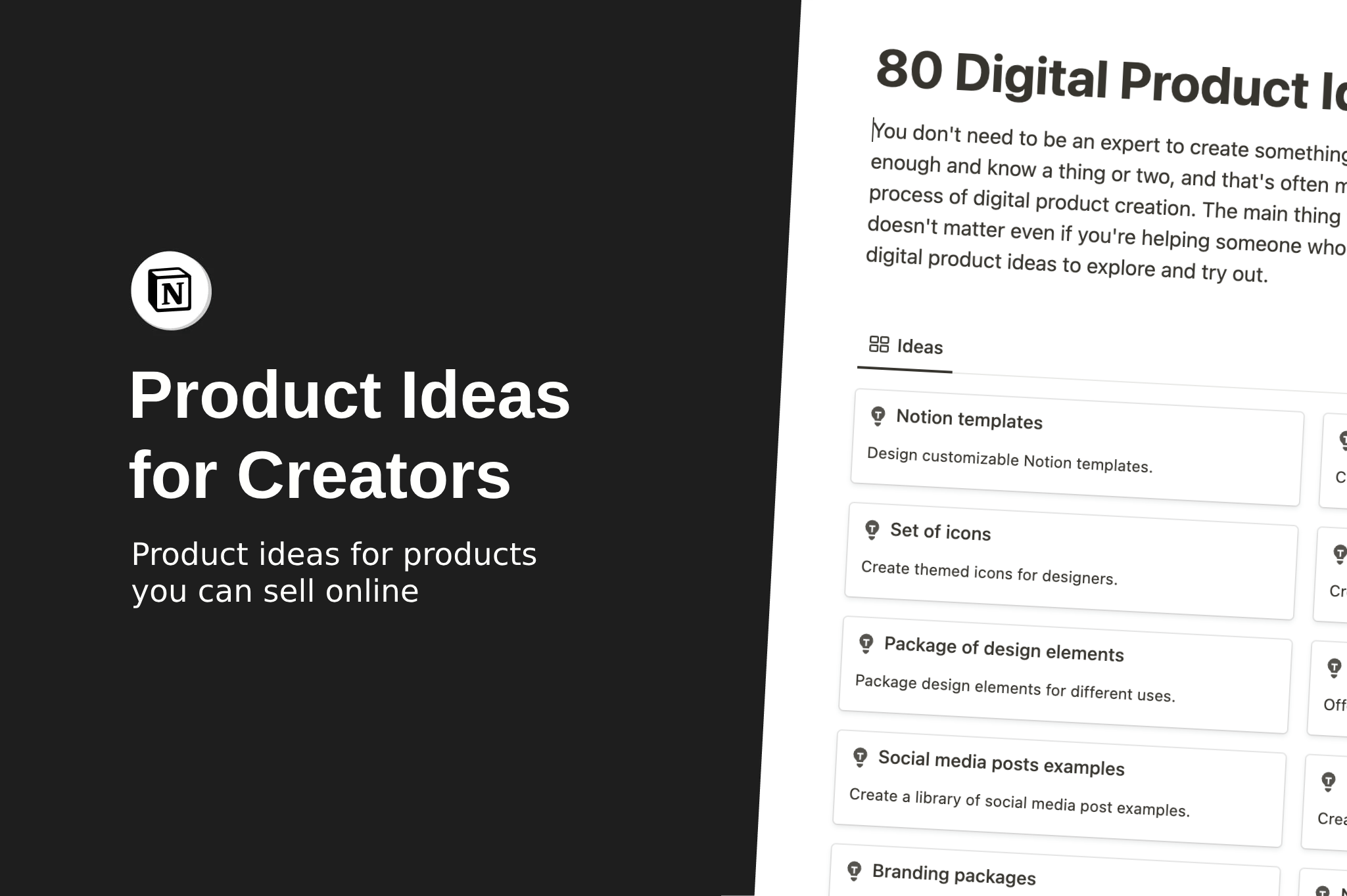 Productideeën voor makers media 1