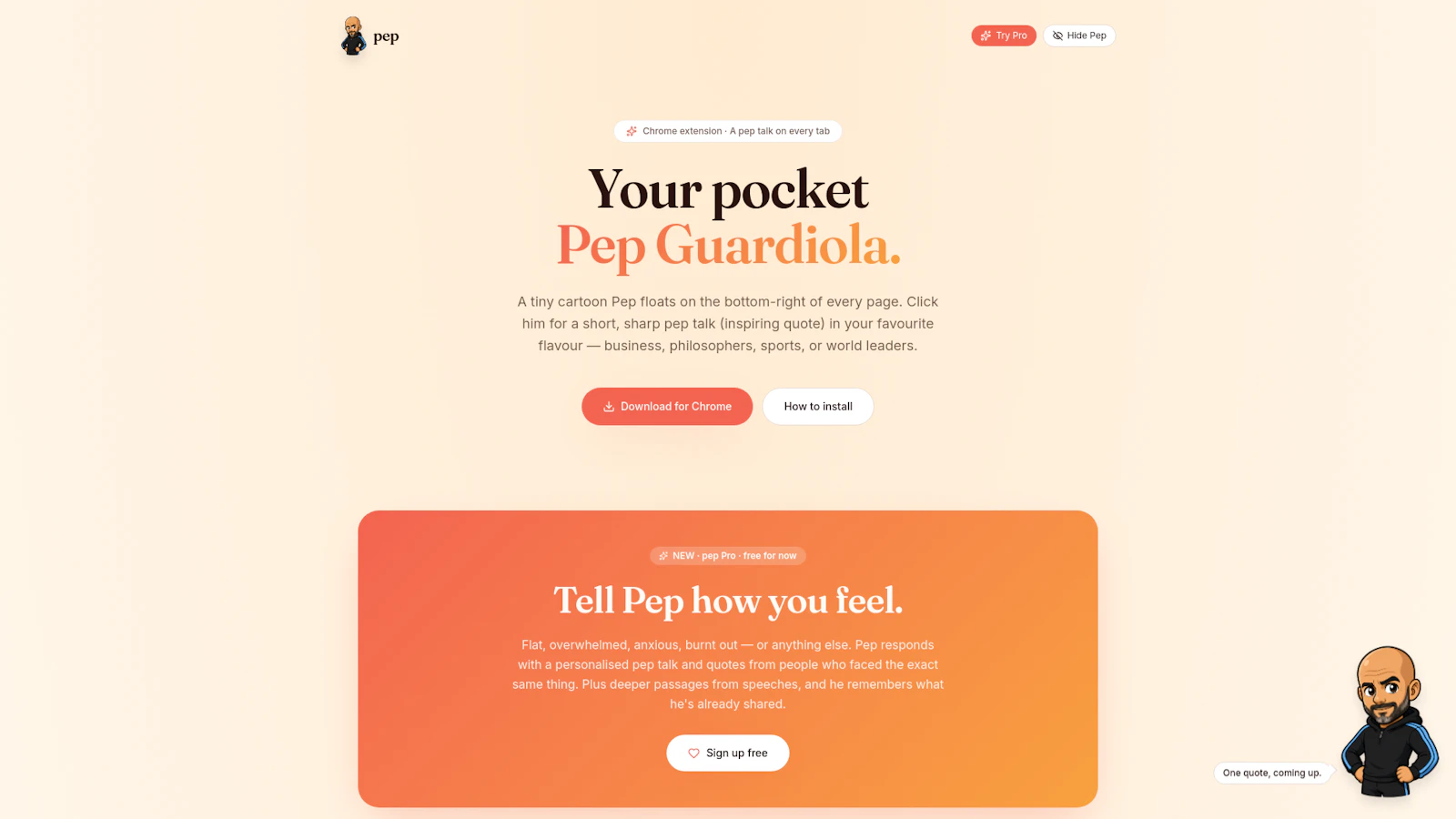 Pep screenshot 1