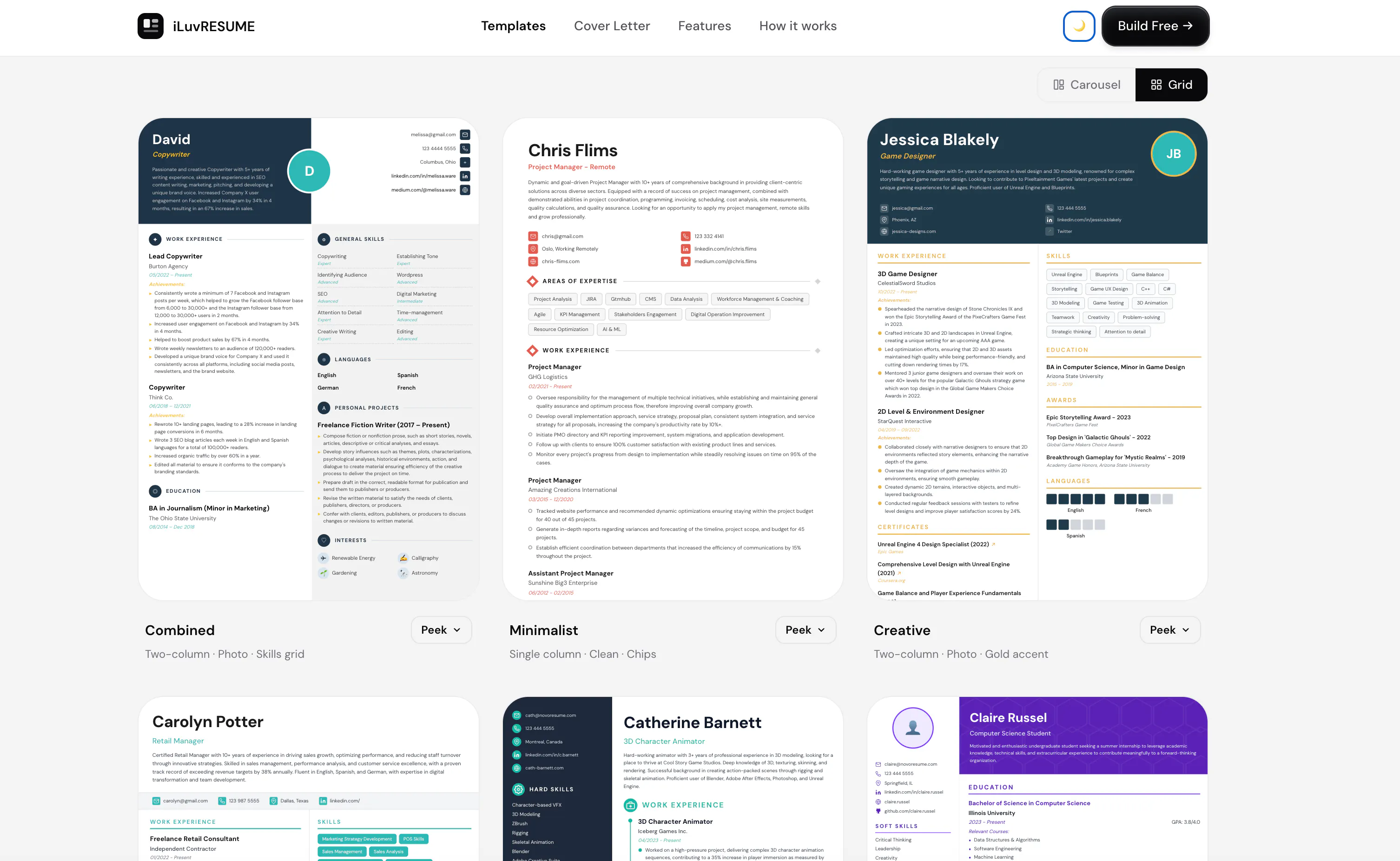 Free Online Resume Builder — iLuvRESUME gallery image