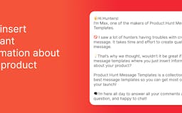 Product Hunt Message Templates media 2