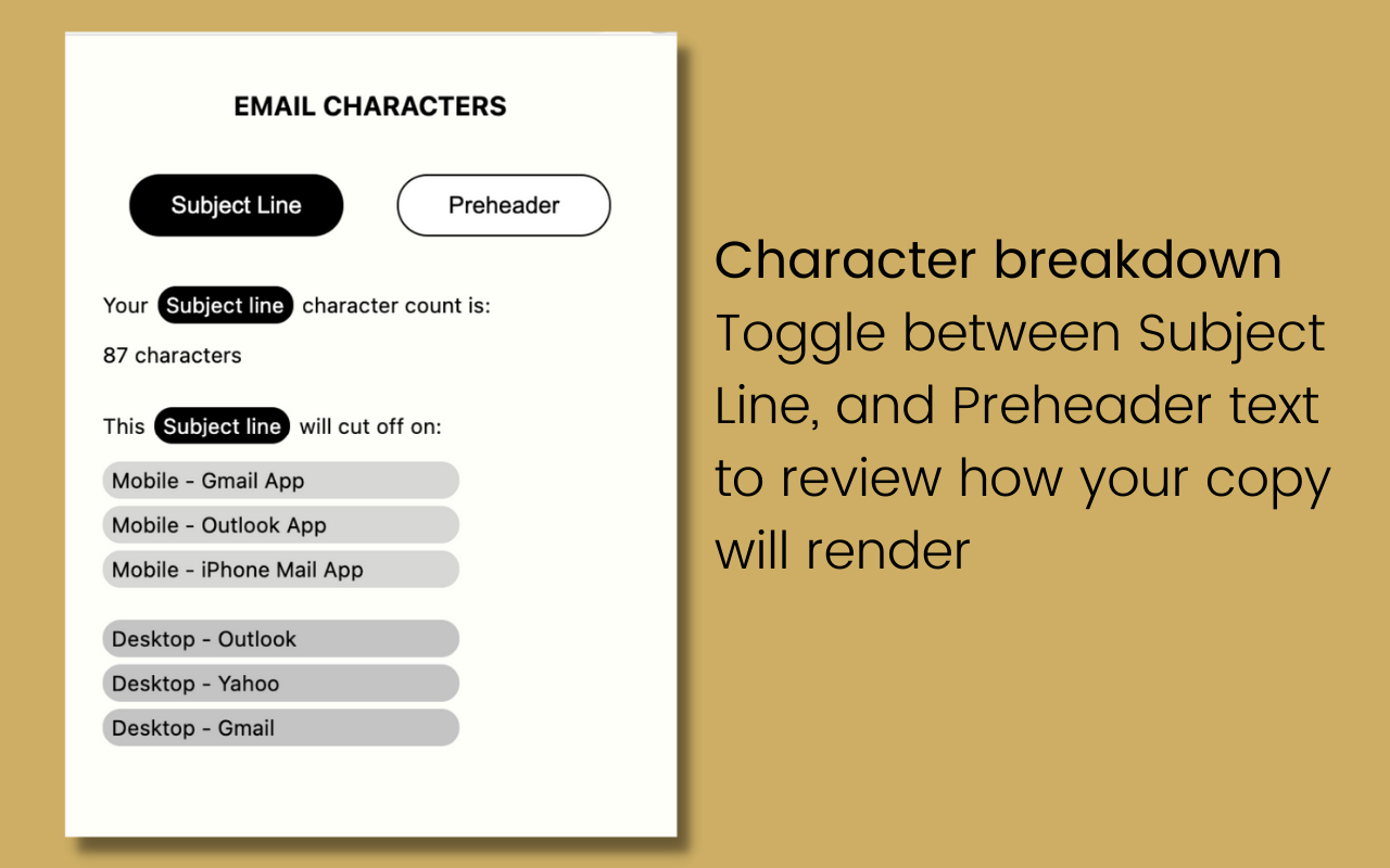 Email Characters gallery image