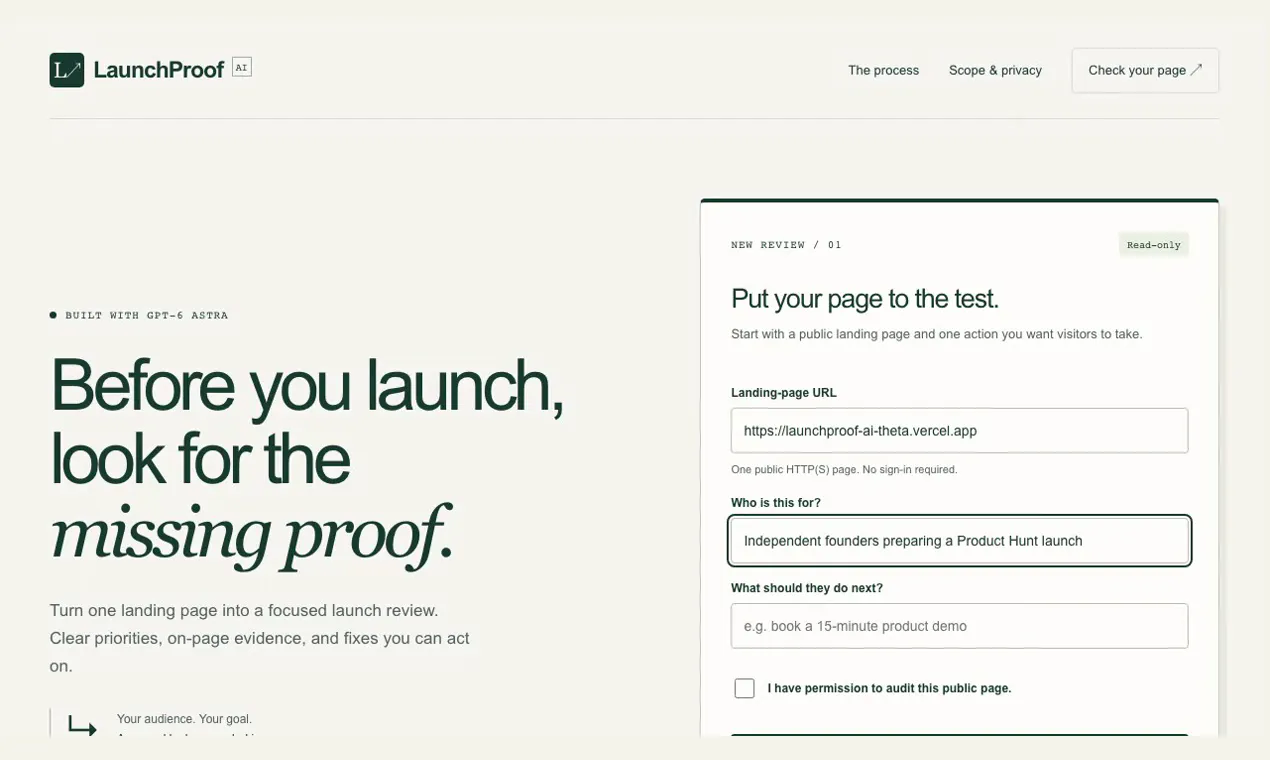 LaunchProof AI gallery image