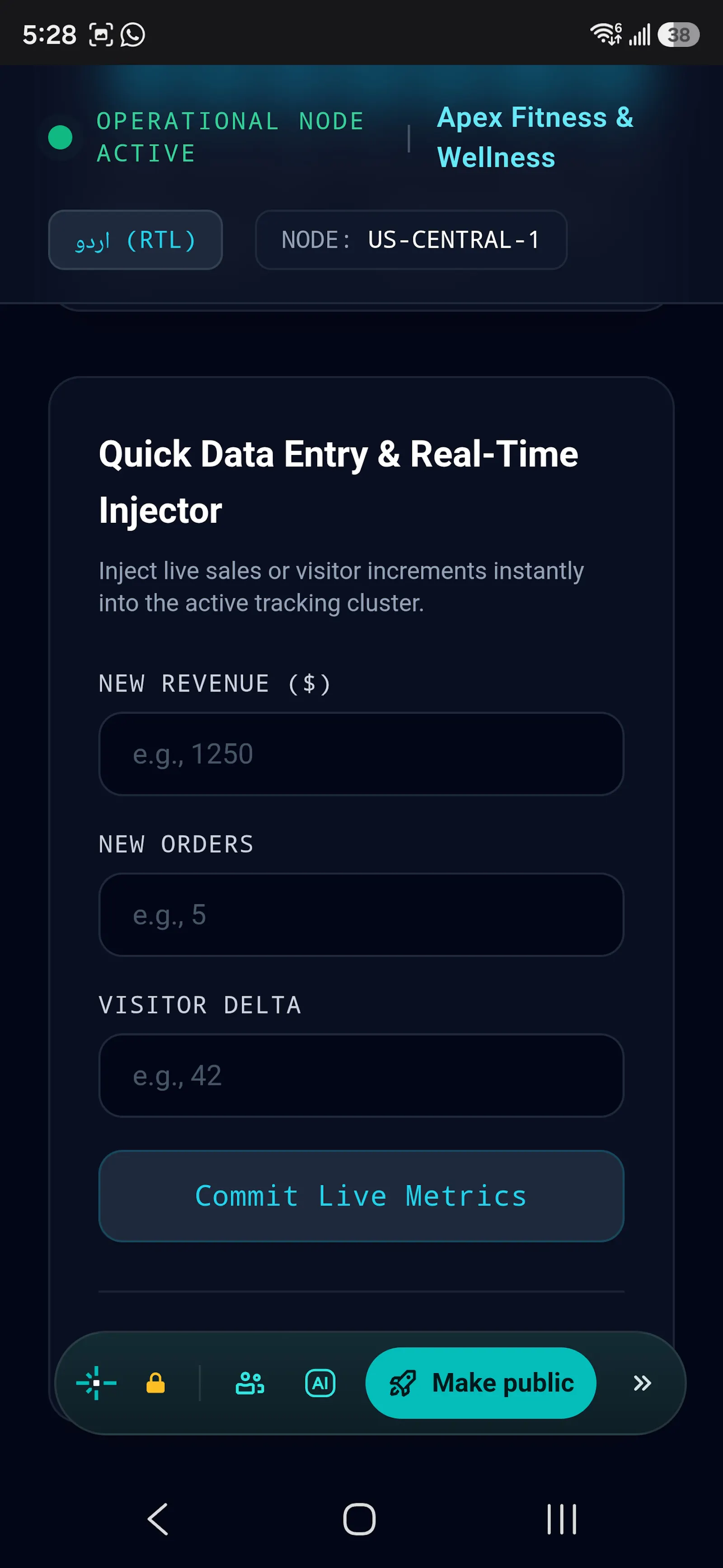 Business Performance Hub screenshot 2