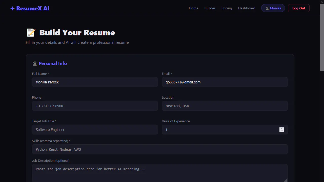 ResumeX AI gallery image