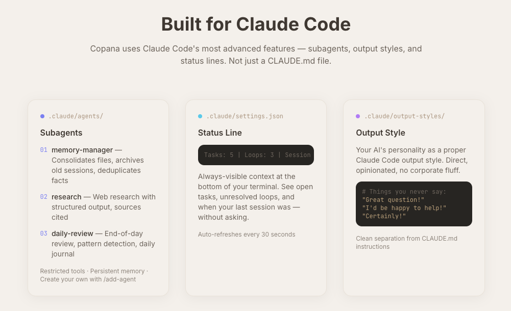 Copana - Screenshot 4 showing product features and functionality