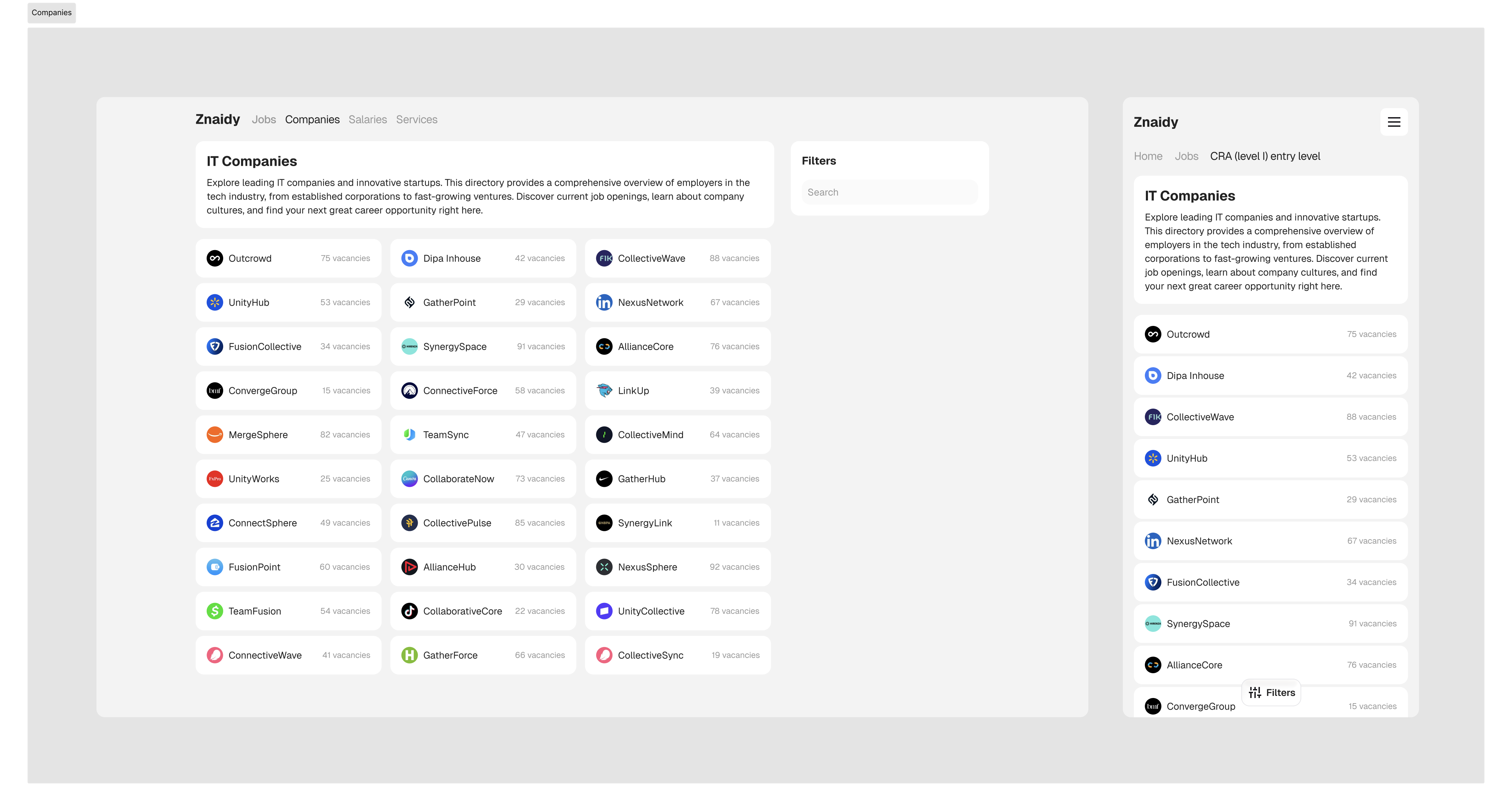 Znaidy - AI-powered IT job aggregator - Screenshot 3 showing product features and functionality