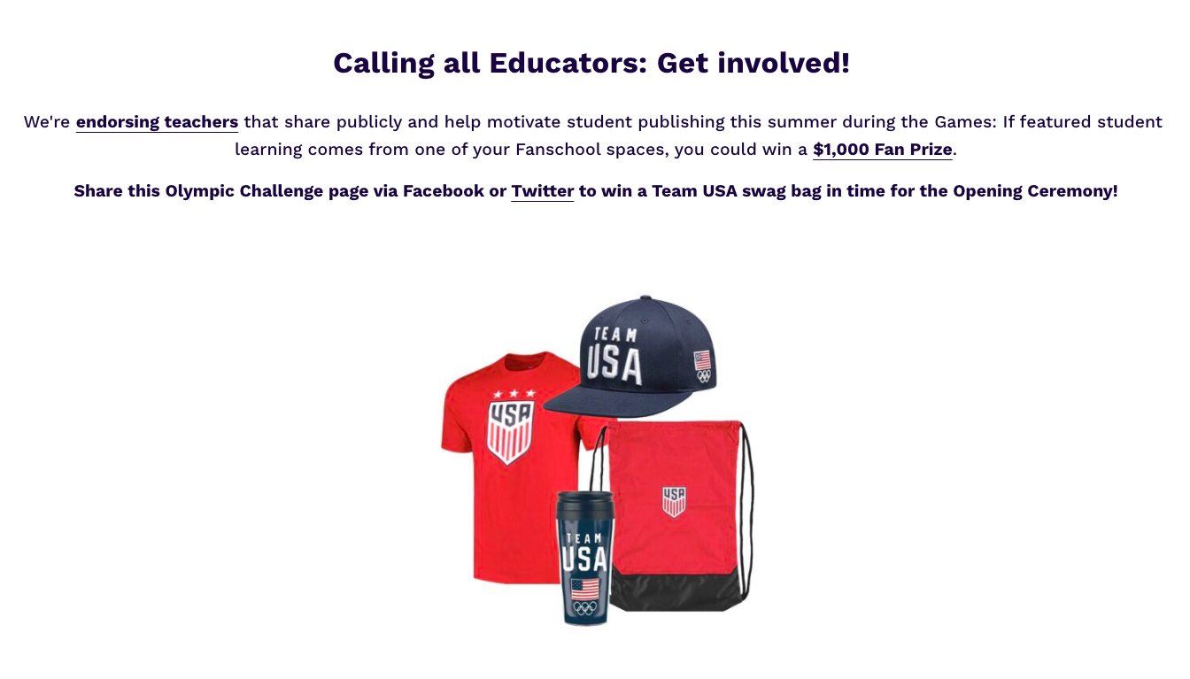 Fanschool Olympic Challenge gallery image