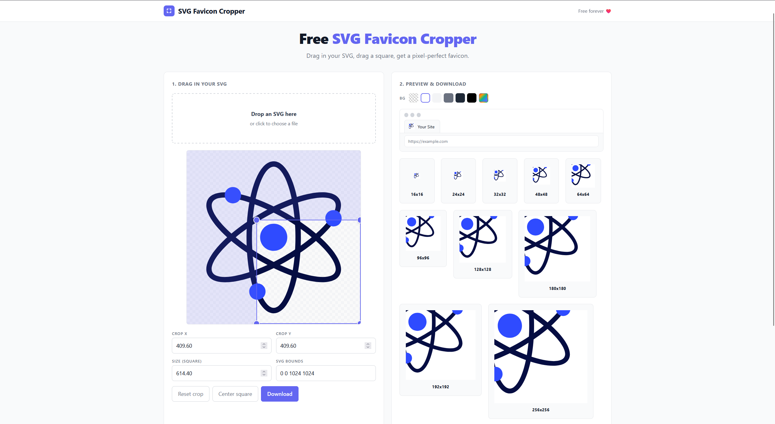 SVG Favicon Cropper gallery image