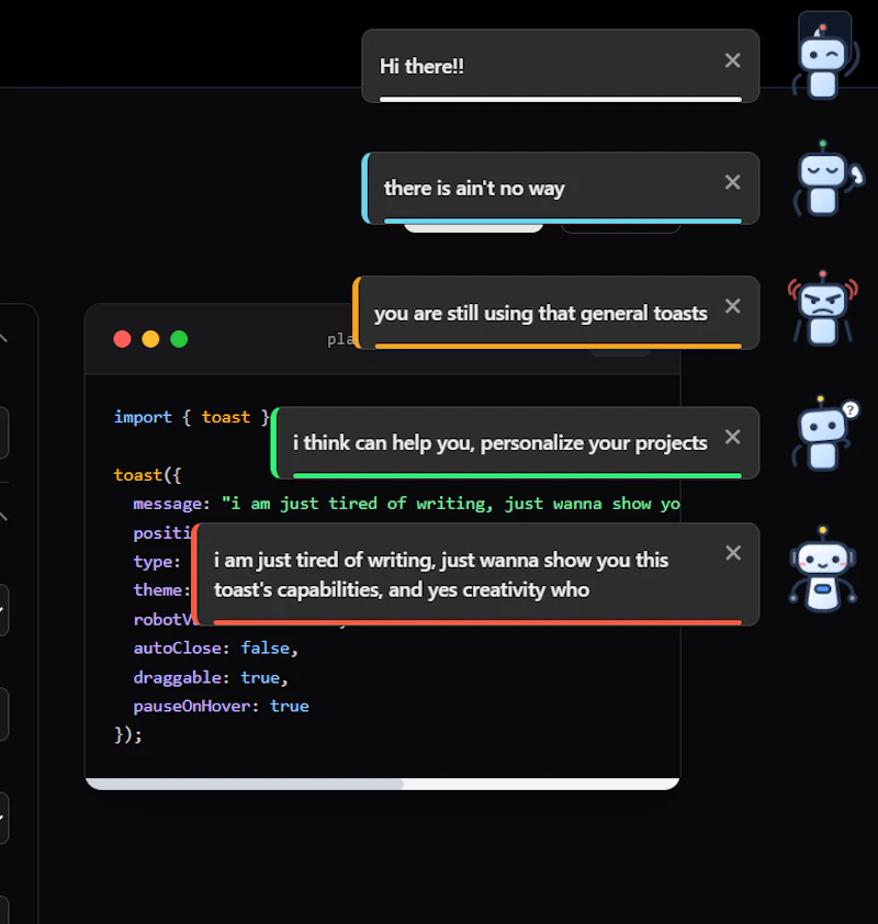 robot-toast screenshot 5