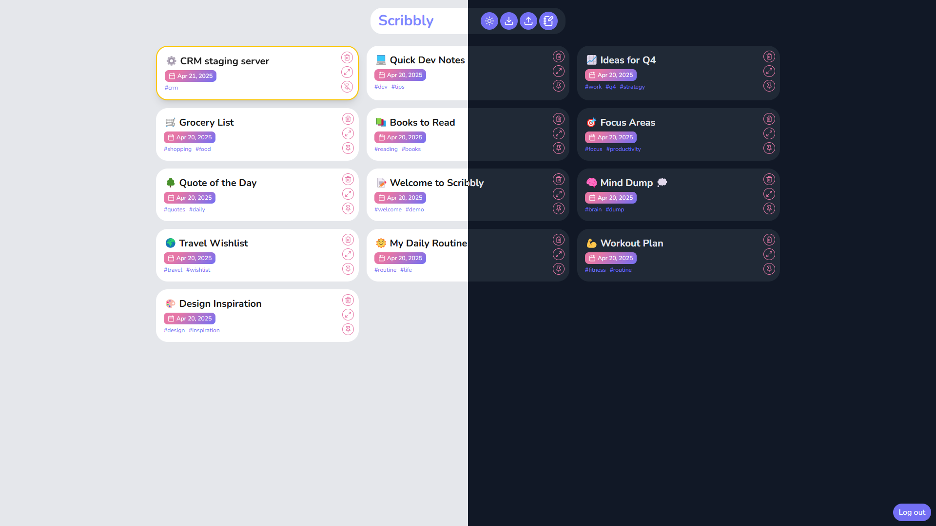 Krabbel - Een speelse, minimalistische noten -app voor creatieve denkers. media 4