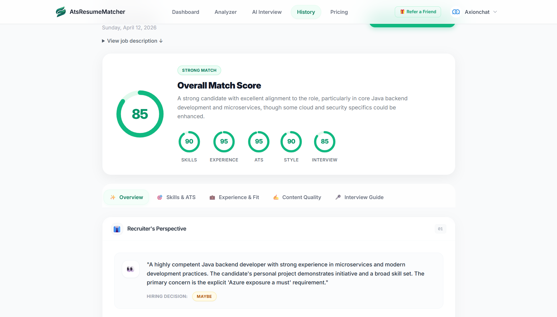 ATSResumeMatcher gallery image