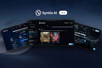 Syntia – AI SaaS Dashboard Template gallery image