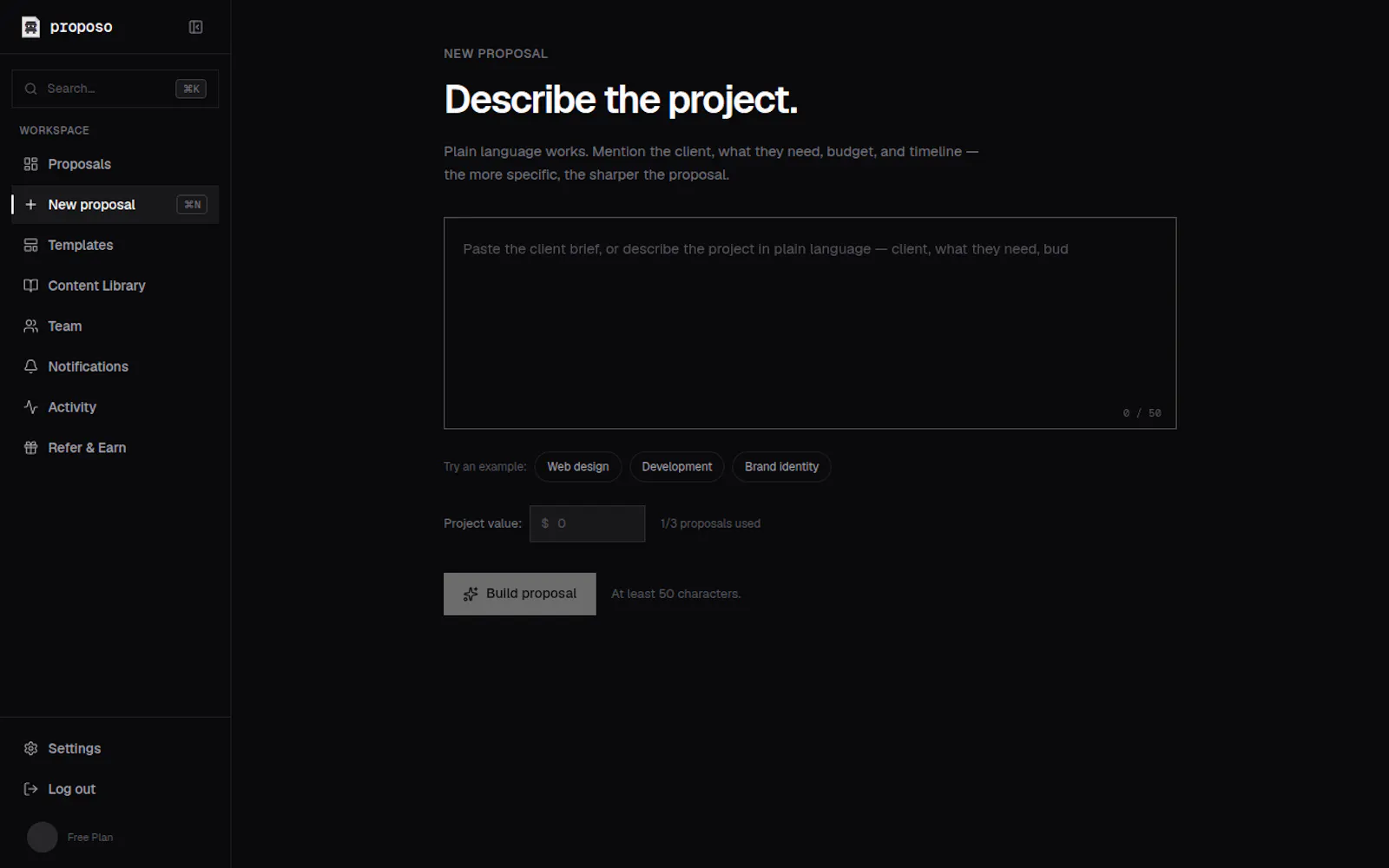Proposo screenshot 3