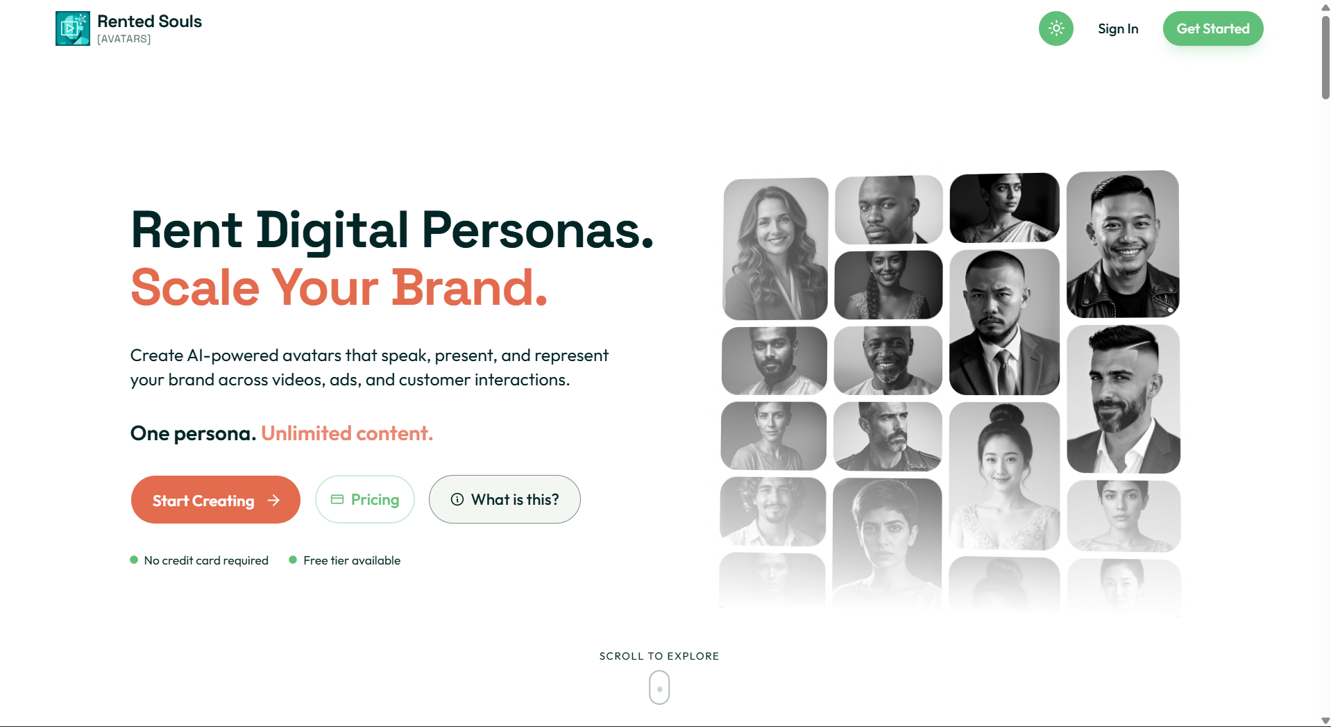 Rented Souls - Main product screenshot demonstrating key features and user interface