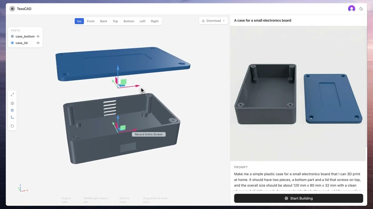 TexoCAD – Lovable for Hardware gallery image