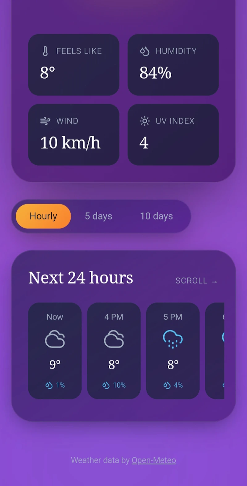 Skyline forecast weather  screenshot 2