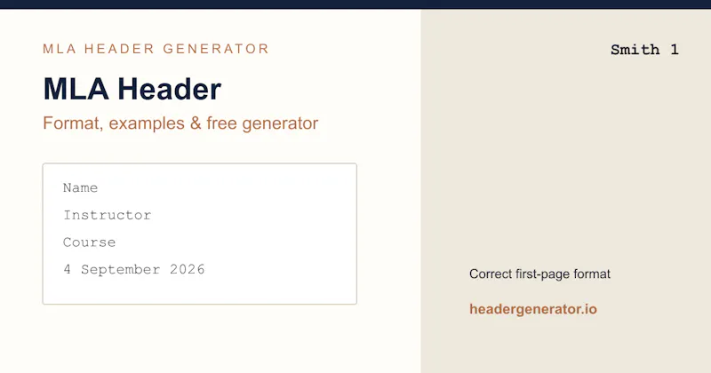 MLA Header screenshot 1