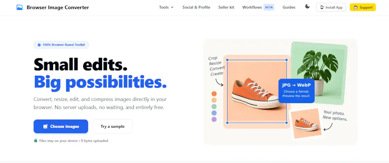 Browser Image Converter screenshot 1