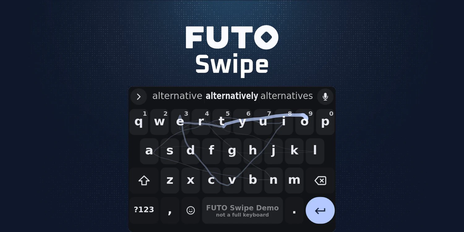 startuptile FUTO Swipe-Open models for on-device swipe typing