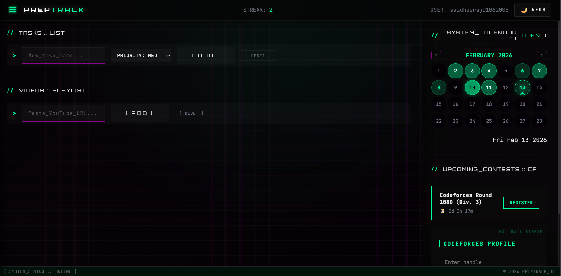 PrepTrack - Screenshot 2 showing product features and functionality