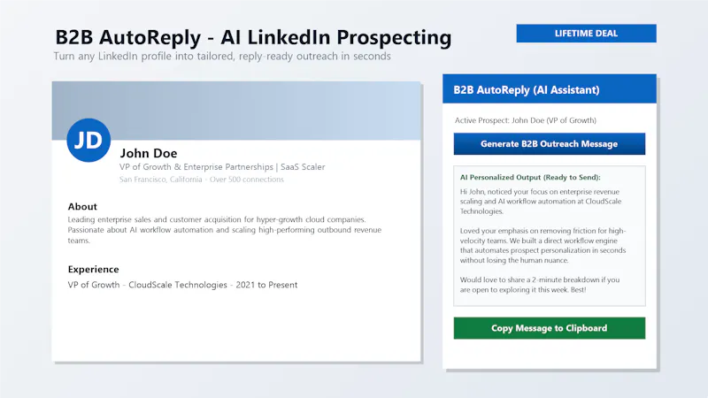 B2B AutoReply screenshot 2