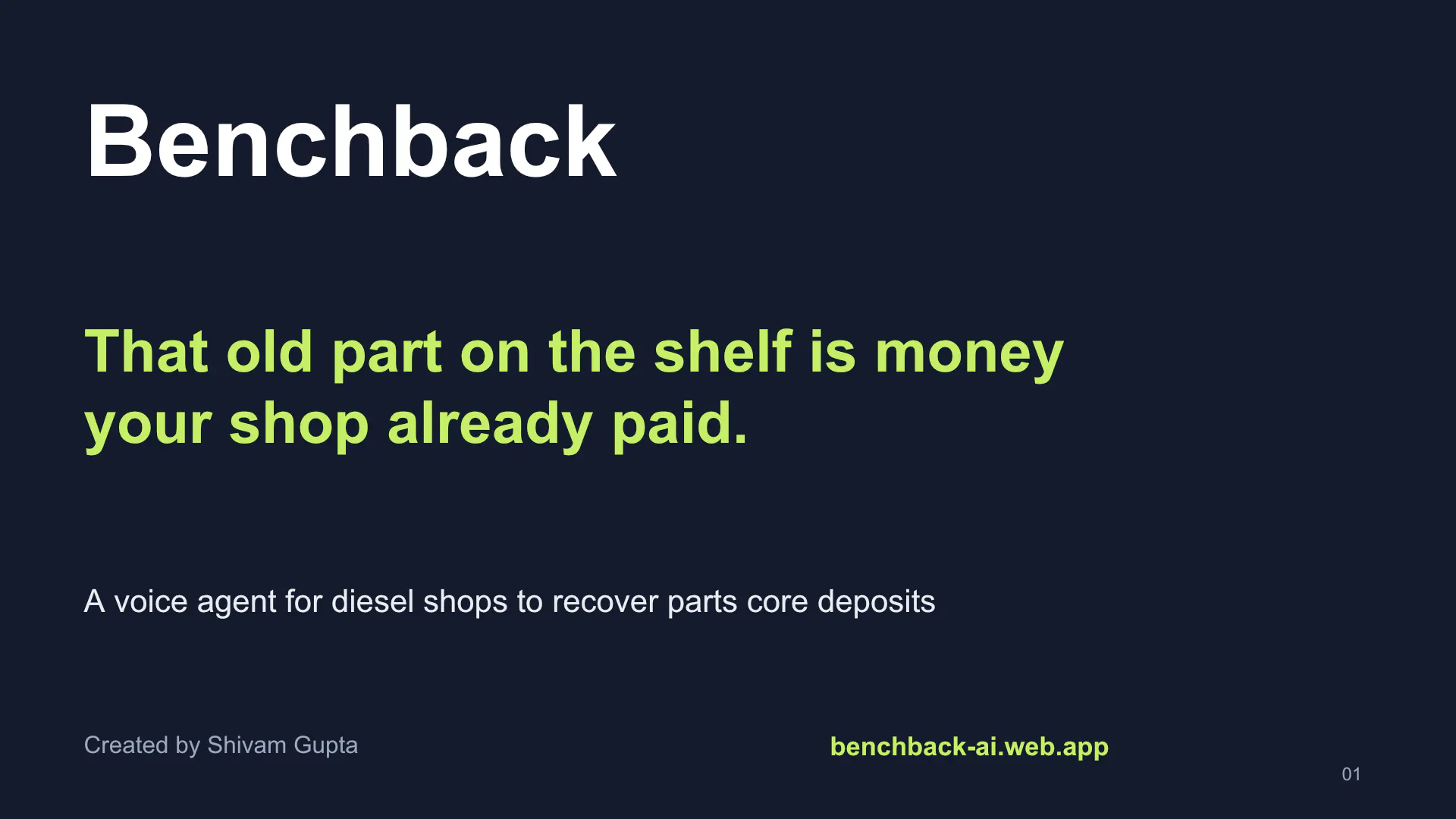 Benchback gallery image