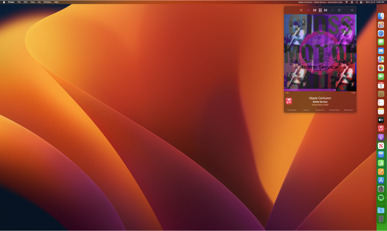 وسائط Dock Party 3.0 - Spotify Apple Music Visualizer & Controls في MacOS Dock 9