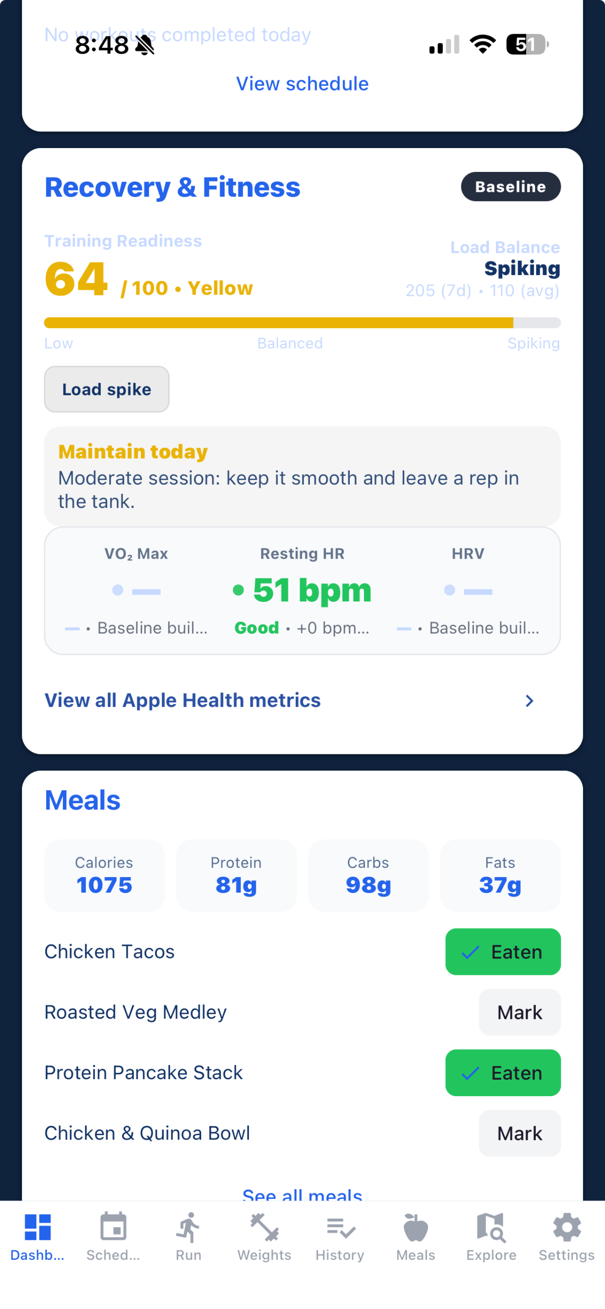 Revio Fitness  - Screenshot 4 showing product features and functionality